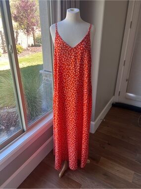 NWOT Vince Camuto Orange Maxi Dress Medium